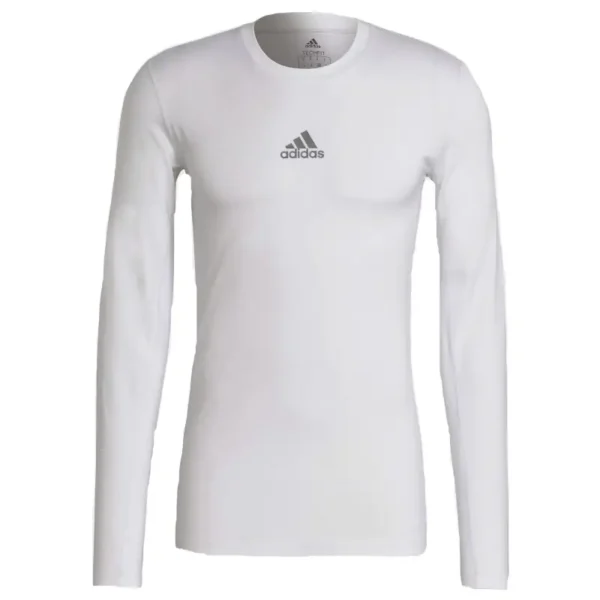 חולצה תרמית אדידס TECHFIT LS לבנה